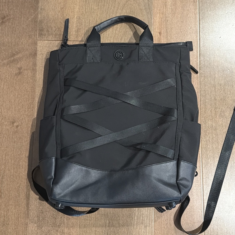 Joan And David Travel Laptop Backpack Black Nylon 12x15 Used Work